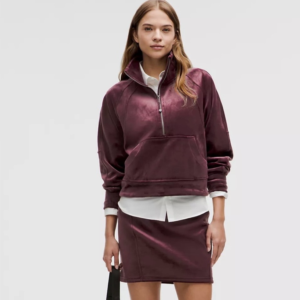 Lululemon Scuba High Rise Mini Skirt, Velvet, NWT